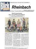 2010.11.11 - Blick aktuell - Was ist ein Wassermolekül - Wasser - Flerzheim - WTV