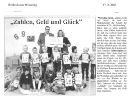 2010.11.17 - Werbe-Kurier - Zahlen, Geld und Glück - ZaGuG - Wesseling - VR-Bank Rhein-Erft