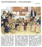 2010.12.01 - Cronenberger-Anzeiger - Gesund und lecker - GesErn - Wuppertal-Cronenberg - PKDo Kaufpark