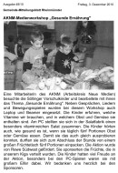 2010.12.03 - Gemeinde Mitteilungsblatt Rheinmünster - AKNM-Medienworkshop Gesunde Ernährung - GesErn - Rheinmünster - RSW