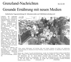 2010.12.16 - Grenzland-Nachrichten - Gesunde Ernährung mit Neuen Medien - GesErn - Lobberich - PKW Esch
