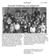 2010.12.22 - Stadtspiegel - Gesunde Ernährung neu aufgetischt - GesErn - Nettetal - PKW Esch