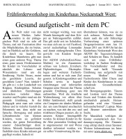 2011.01.00 - Rhein-Neckar Kind - Gesund aufgetischt mit dem PC - GesErn - Mannheim - RSW