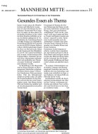 2011.01.28 - Mannheimer Morgen - Gesundes Essen als Thema - GesErn - Neckarstadt - RSW