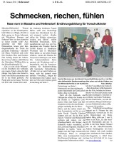 2011.01.29 - Berliner Abendblatt - Schmecken, riechen, fühlen - GesErn - Berlin - RO