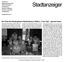 2011.02.10 - Gernsbacher Stadtanzeiger - 5 am Tag gesund essen - GesErn - Gernsbach - RSW