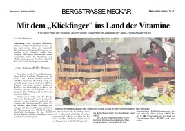 2011.02.10 - Rhein-Neckar Zeitung - Mit dem Klickfinger ins Land der Vitamine - GesErn - Ladenburg - RSW