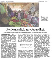 2011.02.12&13 - General-Anzeiger - Per Mausklick zur Gesundheit - GesErn - Königswinter - RW