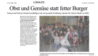 2011.03.12&13 - General-Anzeiger - Obst und Gemüse statt fetter Burger - GesErn - Bonn - RW