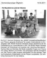 2011.04.14 - Gemeindeanzeiger Ötigheim - Per Mausklick ins Land der Vitamine - GesErn - Ötigheim - RSW