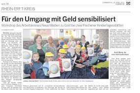2011.04.28 - Kölner Rundschau - Für den Umgang mit Geld sensibilisiert - ZaGuG - Frechen - RB Frechen-Hürth