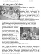 2011.07.00 - Gemeindebrief Schönau-Altneudorf - Der Mensch ist was er isst - GesErn - Schönau - RSW