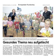 2011.07.16 - Westfälische Rundschau - Gesundes Thema neu aufgetischt - GesErn - Ennepetal - RW