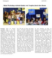 2011.07.26 - Dormago.de - Beim Workshop wirbeln Kinder wie Tropfen durch den Raum - Wasser - Dormagen - EVD