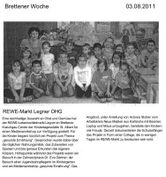 2011.08.03 - Brettener Woche - REWE Markt Legner OHG - GesErn - Bretten - RSW