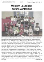2011.08.05 - Ladenburger Zeitung - Mit dem Eurolied durchs Zahlenland - ZaGuG - Ladenburg - SK Rhein-Neckar-Nord