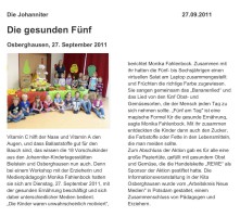 2011.09.27 - Die Johanniter - Die gesunden Fünf - GesErn - Engelskirchen - RW