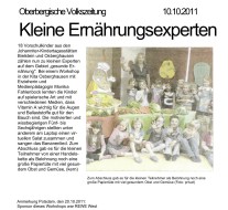 2011.10.10 - Oberbergische Volkszeitung - Kleine Ernährungsexperten - GesErn - Engelskirchen - RW