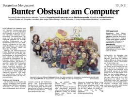 2011.10.13 - Bergische Morgenpost - Bunter Obstsalat am Computer - GesErn - Radevormwald - RW