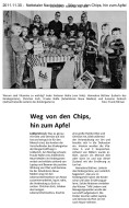 2011.11.30 - Nettetaler Nachrichten - Weg von den Chips hin zum Apfel - GesErn - Lobberich - PKW Esch