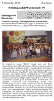 2011.12.09 - Mitteilungsblatt Wimsheim Nr. 49 - Gesunde Ernährung neu aufgetischt mit Neuen Medien - GesErn - Wimsheim - RSW