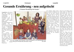 2012.04.03 - Wochenpost - Gesunde Ernährung neu aufgetischt - GesErn - Langenfeld - PKW Dreschmann