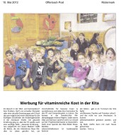 2012.05.10 - Offenbach Post - Werbung für vitaminreiche Kost in der Kita - GesErn - Rödermark - RM