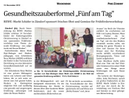 2012.11.10 - Wochenende - Gesundheitszauberformel Fünf am Tag - GesErn - Köln-Porz-Zündorf - PKW Schäfer