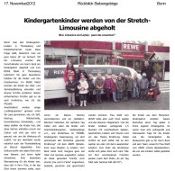 2012.11.17 - Rückblick Siebengebirge - Kindergartenkinder werden von der Stretch-Limousine abgeholt - GesErn - Bonn - PKW Bock