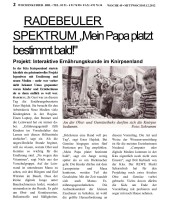 2012.12.05 - Wochenkurier - Mein Papa platzt bestimmt bald - GesErn - Radebeul - PKO Scharschuh