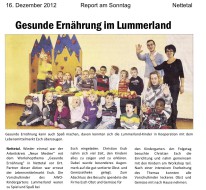 2012.12.16 - Report am Sonntag - Gesunde Ernährung im Lummerland - GesErn - Nettetal - PKW Esch