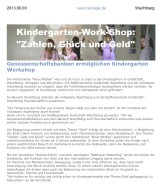 2013.01.01 - www.raibagw.de - Kindergarten Workshop Zahlen Geld und Glück - ZaGuG - Wachtberg - VoBa Wachtberg & RB Grafschaft-Wachtberg