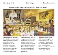 2013.02.06 - StadtSpiegel - Gesunde Ernährung aufgetischt bei REWE Stücken - GesErn - Schwalmtal-Amern - RPKW Stücken
