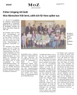 2013.03.02 - MOZ - Früher Umgang mit Geld - ZaGuG - Nierderkassel-Rheidt - VR-Bank Rhein-Sieg