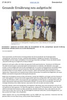 2013.06.27 - www.wn.de - Gesunde Ernährung neu aufgetischt - GesErn - Drensteinfurt - RDo