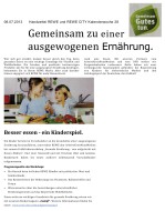 2013.07.08 - Handzettel REWE und REWE CITY - Gemeinsam zu einer ausgewogenen Ernährung - GesErn - RW