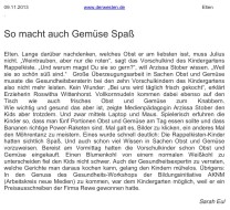 2013.11.09 - www.derwesten.de - So macht Gemüse Spaß - GesErn - Elten - RDo