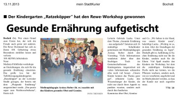 2013.11.13 - mein-StadtKurier - Gesunde Ernährung aufgetischt - GesErn - Bocholt - RDo