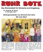 2013.11.14 - RuhrBote - Kindergartenkinder aus Schwerte-Ost raten Esst mehr Obst - GesErn - Schwerte-Ost - RDo