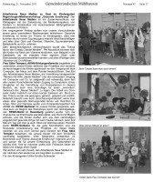 2013.11.21 - Gemeinderundschau Mühlhausen - Arbeitskreis Neue Medien zu Gast in Kindergarten Regenbogen Medienworkshop Gesunde Ernährung - GesErn - Mühlhausen - RSW