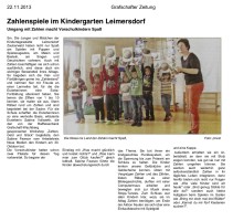 2013.11.22 - Grafschafter Zeitung - Zahlenspiele im Kindergarten Leimersdorf - ZaGuG - Leimersdorf - RB Grafschaft-Wachtberg
