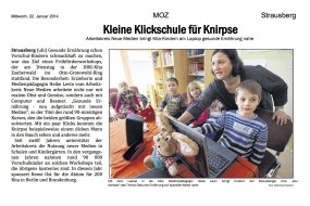 2014.01.22 - MOZ - Kleine Klickschule für Knirpse - GesErn - Strausberg - RO