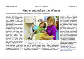 2014.02.07 - General-Anzeiger - Kinder entdecken das Wasser - Wasser - Meckenheim - WTV