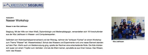2014.02.16 - Siegburg-aktuell - Nasser Workshop - Wasser - Siegburg - WTV&RHENAG