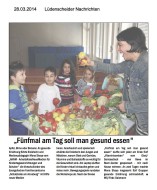 2014.03.28 - Lüdenscheider-Nachrichten - Fünfmal am Tag soll man gesund essen - GesErn - Lüdenscheid - RW