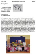 2014.04.17 - Gemeindeanzeiger Malsch Nr. 16 - Zauberwaldemblem aus dem Kiga Zauberwald - GesErn - Malsch - RSW