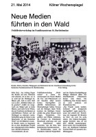2014.05.21 - Kölner-Wochenspiegel - Neue Medien führten in den Wald - WaWe - Köln_RB Frechen-Hürth