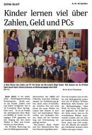 2014.05.28 - EXTRA-BLATT - Kinder lernen viel über Zahlen, Geld und PCs - ZaGuG - Troisdorf - VR-Bank Rhein-Sieg