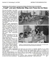 2014.07.31 - Amtsblatt der Gemeinde Ketsch Nr. 31 - Tropfi und sein fließender Weg vom Fluss bis ins Haus - Wasser - Schwetzingen - Stadtw-Schwetzingen