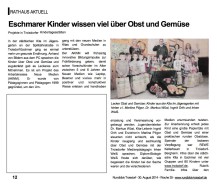 2014.08.30 - Rundblick-Troisdorf - Eschmarer Kinder - GesErn - Troisdorf-Eschmar - PKW-Kelterbaum